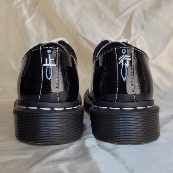 Dr. Martens Tolyo 1461 black/white patent leather oxford shoes - Picture 4 of 8
